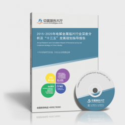 2015-2020年电解金属锰片行业深度分析及"十三五"发展规划指导报告